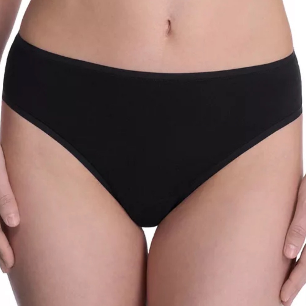 Natori Bliss Bare Thong Style 771346 Black Small NWT
